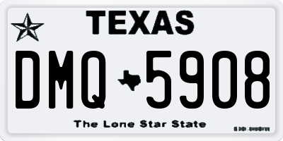 TX license plate DMQ5908