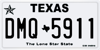 TX license plate DMQ5911