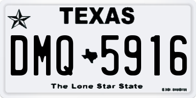 TX license plate DMQ5916