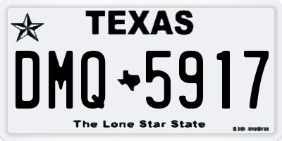 TX license plate DMQ5917