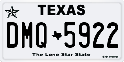 TX license plate DMQ5922