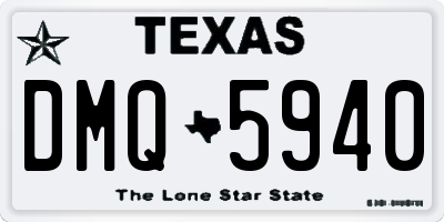 TX license plate DMQ5940