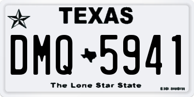 TX license plate DMQ5941