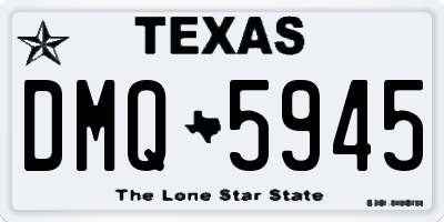 TX license plate DMQ5945