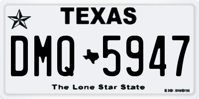 TX license plate DMQ5947