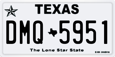 TX license plate DMQ5951