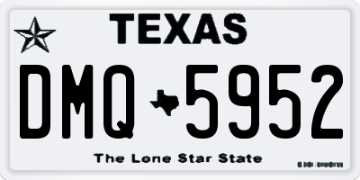 TX license plate DMQ5952
