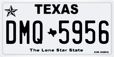 TX license plate DMQ5956