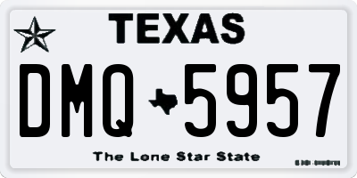 TX license plate DMQ5957