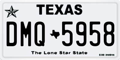 TX license plate DMQ5958