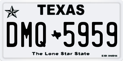 TX license plate DMQ5959