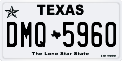 TX license plate DMQ5960