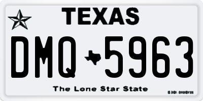 TX license plate DMQ5963