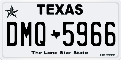 TX license plate DMQ5966