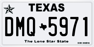 TX license plate DMQ5971