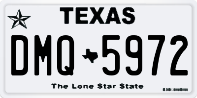 TX license plate DMQ5972
