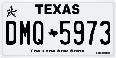 TX license plate DMQ5973