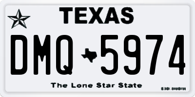 TX license plate DMQ5974