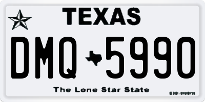 TX license plate DMQ5990
