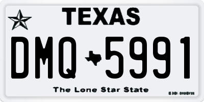 TX license plate DMQ5991