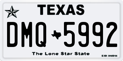 TX license plate DMQ5992