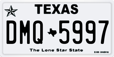 TX license plate DMQ5997