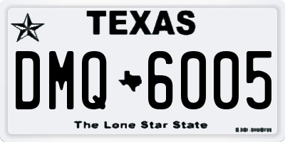 TX license plate DMQ6005