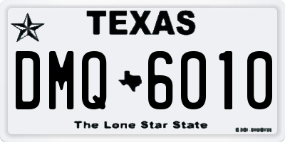 TX license plate DMQ6010