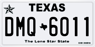 TX license plate DMQ6011