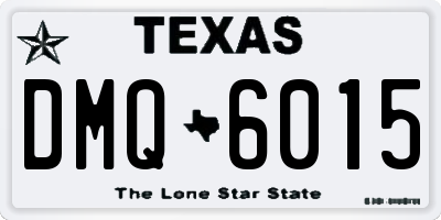 TX license plate DMQ6015