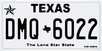 TX license plate DMQ6022