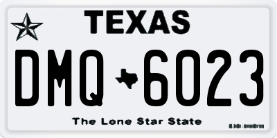 TX license plate DMQ6023