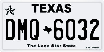 TX license plate DMQ6032