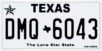 TX license plate DMQ6043
