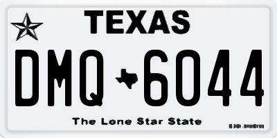 TX license plate DMQ6044