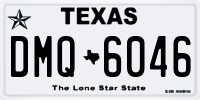 TX license plate DMQ6046