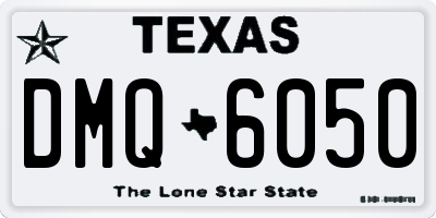 TX license plate DMQ6050