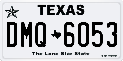 TX license plate DMQ6053