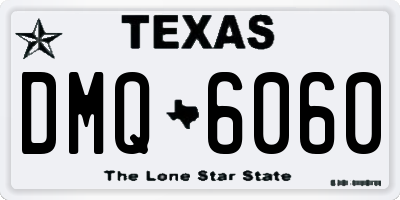 TX license plate DMQ6060