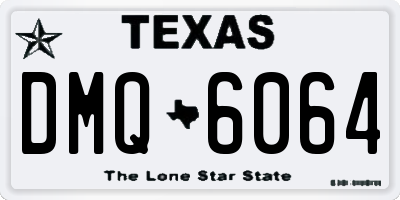 TX license plate DMQ6064