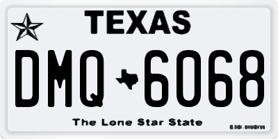 TX license plate DMQ6068
