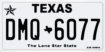TX license plate DMQ6077
