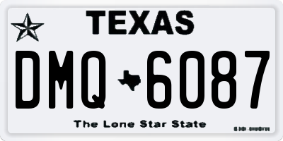 TX license plate DMQ6087