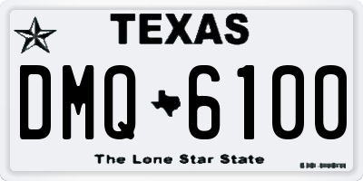 TX license plate DMQ6100