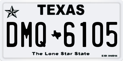 TX license plate DMQ6105