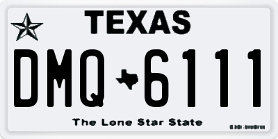 TX license plate DMQ6111