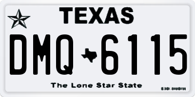 TX license plate DMQ6115
