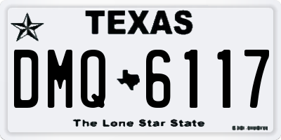TX license plate DMQ6117