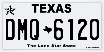 TX license plate DMQ6120