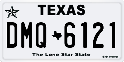 TX license plate DMQ6121